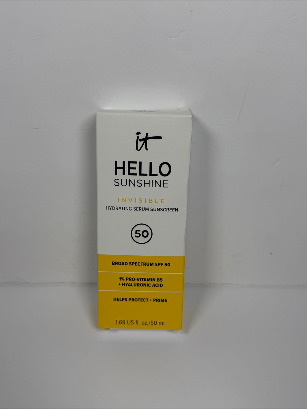 NIB It Cosmetics HELLO SUNSHINE Invisible Face Serum SPF 50 1.69 oz. EXP. 08/26